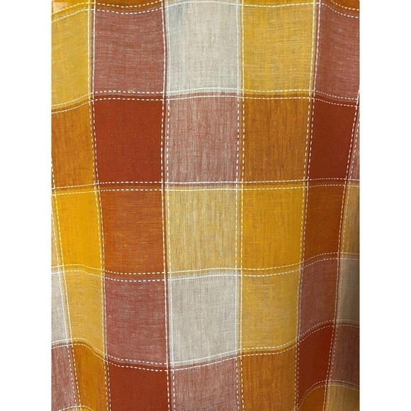 Hip Hop History Linen Button Front Shirt Men’s 2XL Streetwear Check Summer Style - Picture 4 of 8